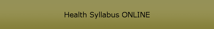 Health Syllabus ONLINE