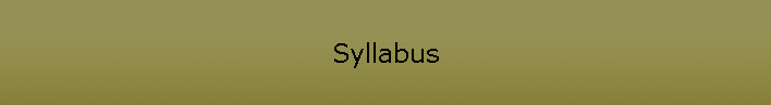 Syllabus