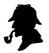 Silhouette of Sherlock Holmes