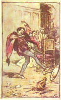 Tales from Shakespeare, by Charles and Mary Lamb, illustration by Arthur Rackham, 1909 