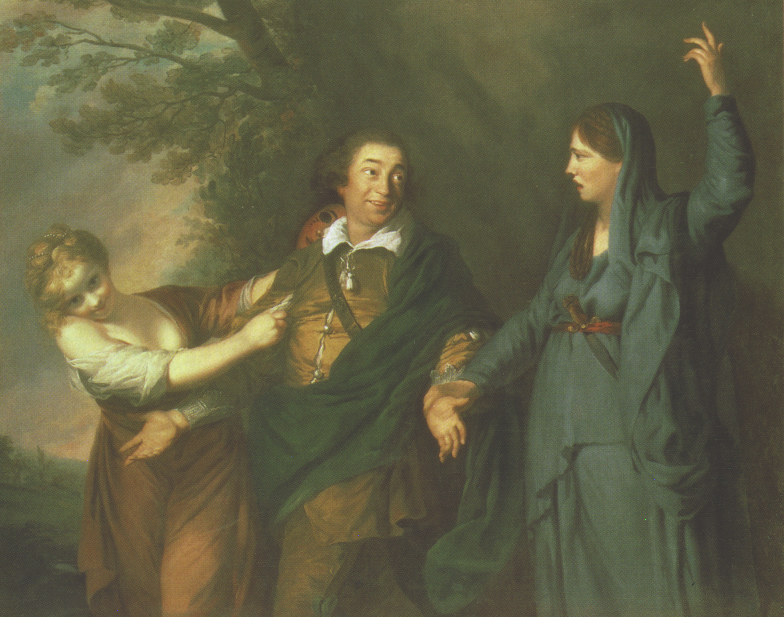"Garrick Between Tragedy and Comedy," Joshua Reynolds, 1762