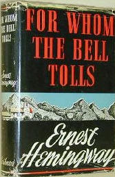 Cover for the novel of Hemingway's For Whom The Bell Tolls