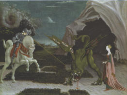 St. George and the Dragon, Paolo Uccello, c. 1455-60