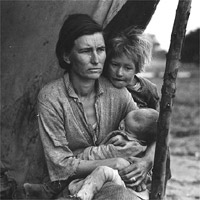 Migrant Mother (Photograph by Dorothea Lange) 