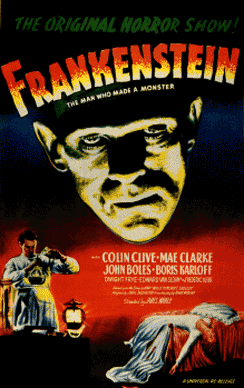 Original movie poster for "Frankenstein"