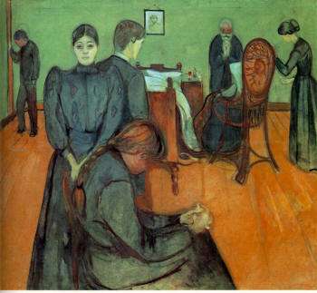 Edvard Munch's "Death in the Sick Room"