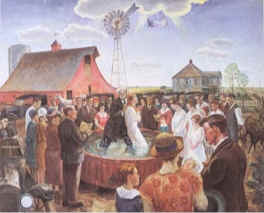 John Steuart Curry: Baptism in Kansas