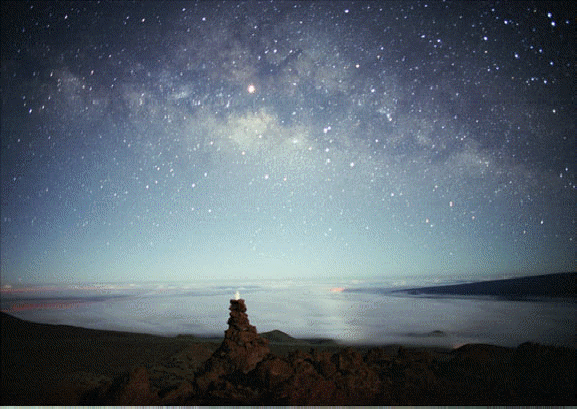 Mars and Milky Way as seen from MIRS