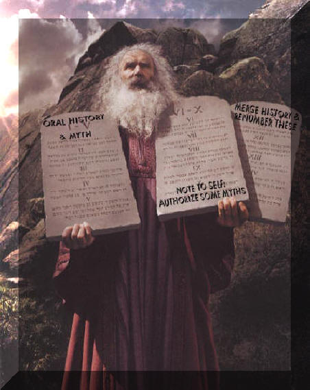 Moses with Three Tablets, Adobe Systems print advertisement