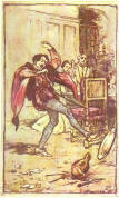 Drawing of Shakespeare's "Taming of the Shew"