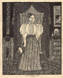 "Lizzie Borden" postcard by Madame Talbot, availiable at "Goreydetails.com"