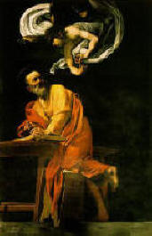 The inspiration of St. Matthew, by Carvaggio